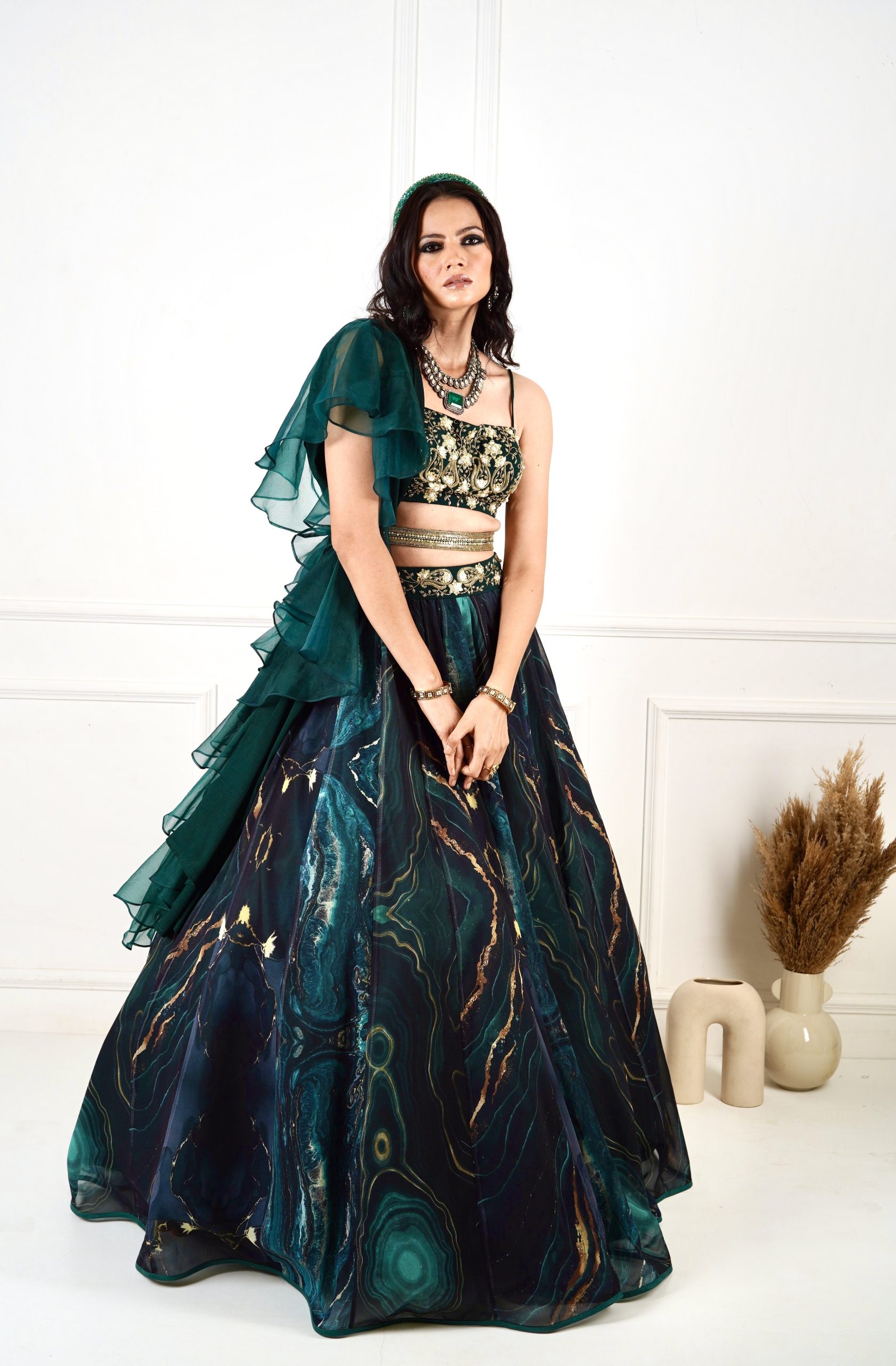 Dark Green Zari Heavy Designer Work Soft Net Wedding Lehenga Choli - Indian  Heavy Anarkali Lehenga Gowns Sharara Sarees Pakistani Dresses in  USA/UK/Canada/UAE - IndiaBoulevard