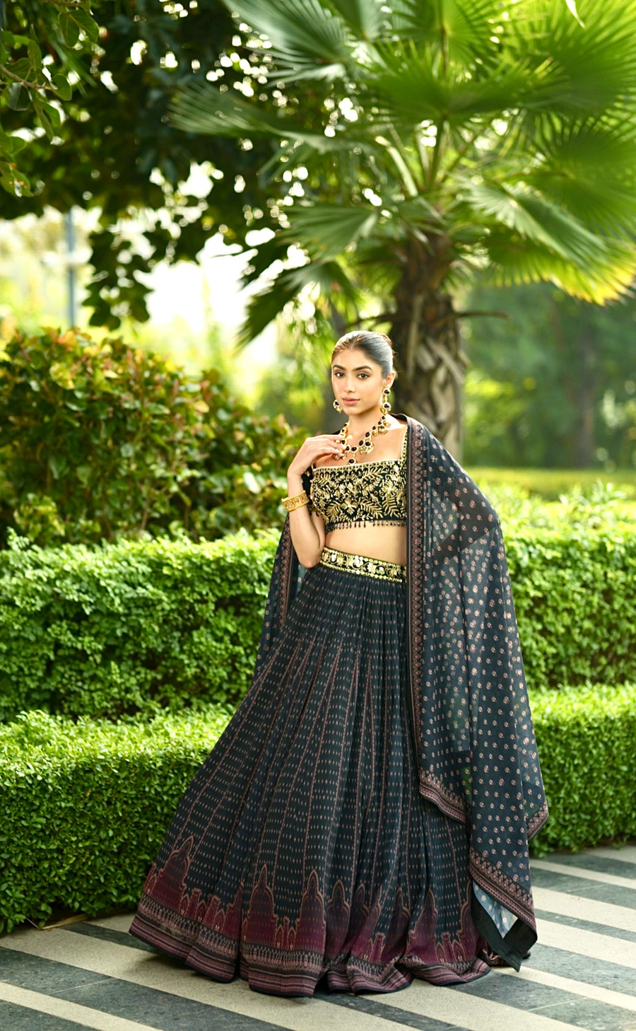 Jahaan Lehenga Set 3 Rashika Sharma Umeed Collection Black Thread Co UK